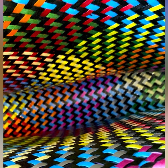 HANDWOVEN UNIQUE COLORFUL TOTE BAG 🌟NEW🌟 - Picture 5 of 7